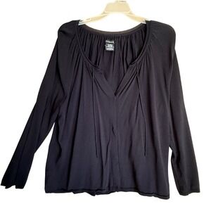 George Black Cardigan Sweater XL (16/18) Long Sleeve Button Front Knit‎ Top